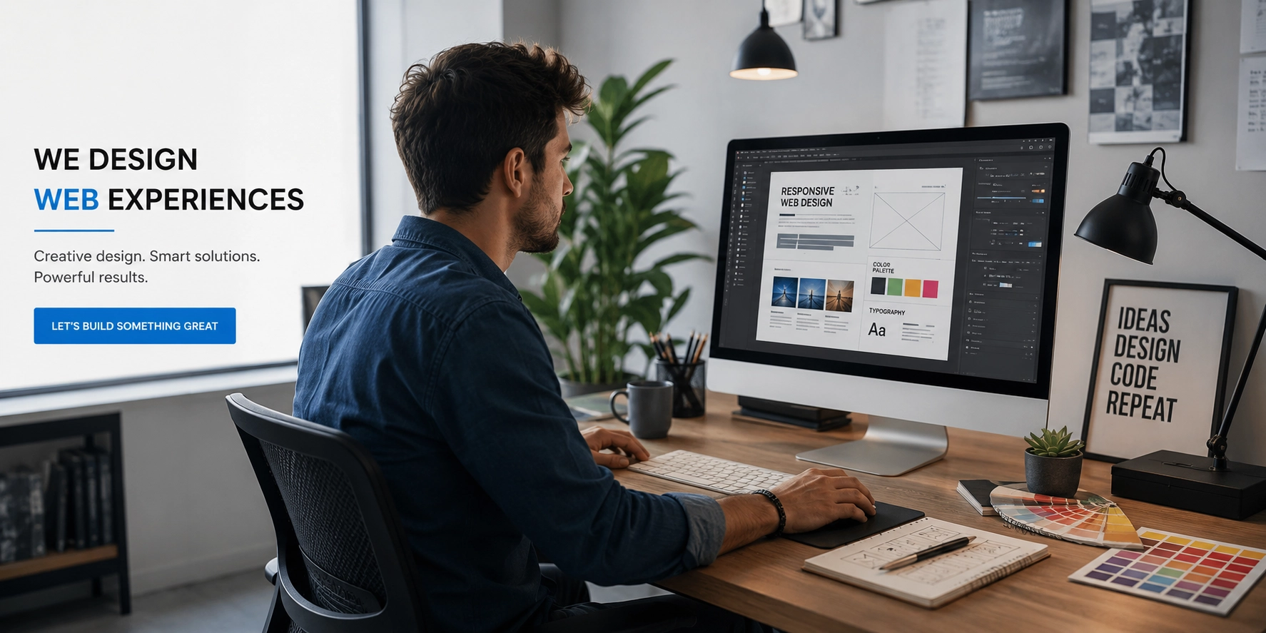 Mockup de site internet professionnel pour une entreprise à Lyon