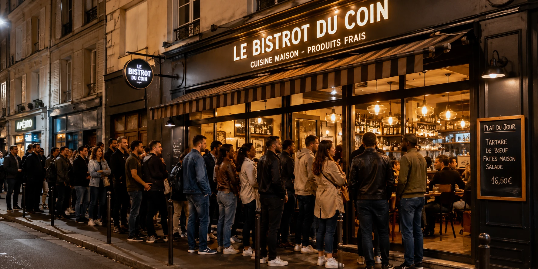 Restaurant comparant Instagram et site internet professionnel